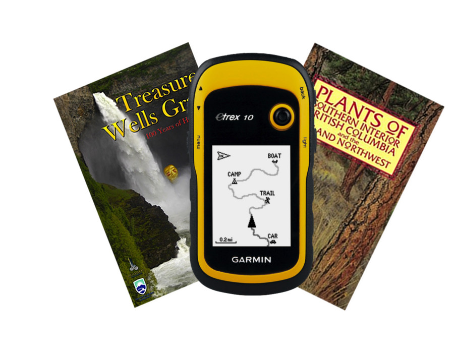 Sample of prizes for the Wells Gray Treasure Hunt Package Giveaway
